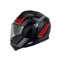 SWAY X600 Orion Black Red 180° Çene Açılır Motosiklet Kaskı