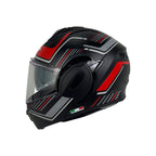 SWAY X600 Orion Black Red 180° Çene Açılır Motosiklet Kaskı