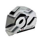 SWAY X600 Orion White Grey 180° Çene Açılır Motosiklet Kaskı