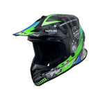 SWAY 618 Gasoline Green Grey Blue Çocuk Cross Motosiklet Kaskı