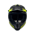 SWAY 618 Alert Matt Yellow Black Çocuk Cross Motosiklet Kaskı