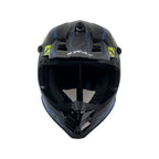 SWAY 618 Bunny Gloss Black Blue Çocuk Cross Motosiklet Kaskı