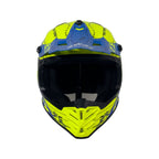 SWAY 618 Bunny Gloss Yellow Blue Çocuk Cross Motosiklet Kaskı