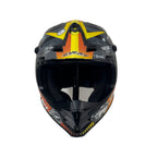 SWAY 618 Gasoline Orange Grey Yellow Çocuk Cross Motosiklet Kaskı