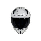SWAY 869 Sirio White Grey Full Face Motosiklet Kaskı