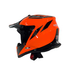 SWAY 618 Stardust Gloss Black Orange Çocuk Cross Motosiklet Kaskı