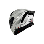 SWAY 869 Sirio White Grey Full Face Motosiklet Kaskı