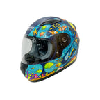 SWAY SW 815K OCEAN Black Blue Full Face Çocuk Motosiklet Kaskı