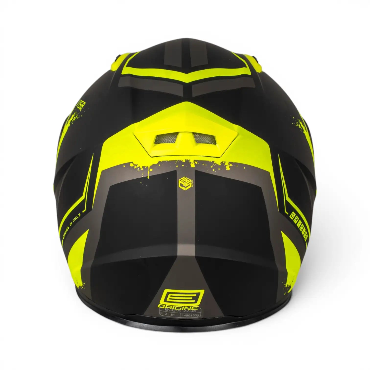 Origine Tonale Solid Mat Yellow Black Kapalı Kask
