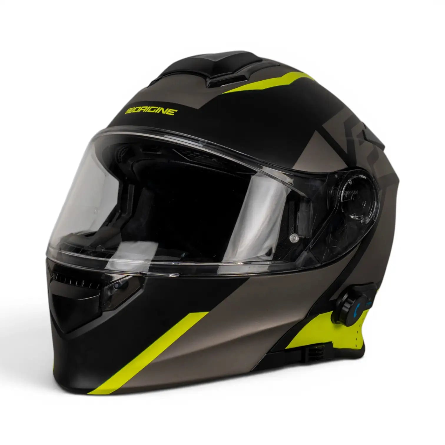Origine Delta Bt Yellow Gray Black Açılır Kask