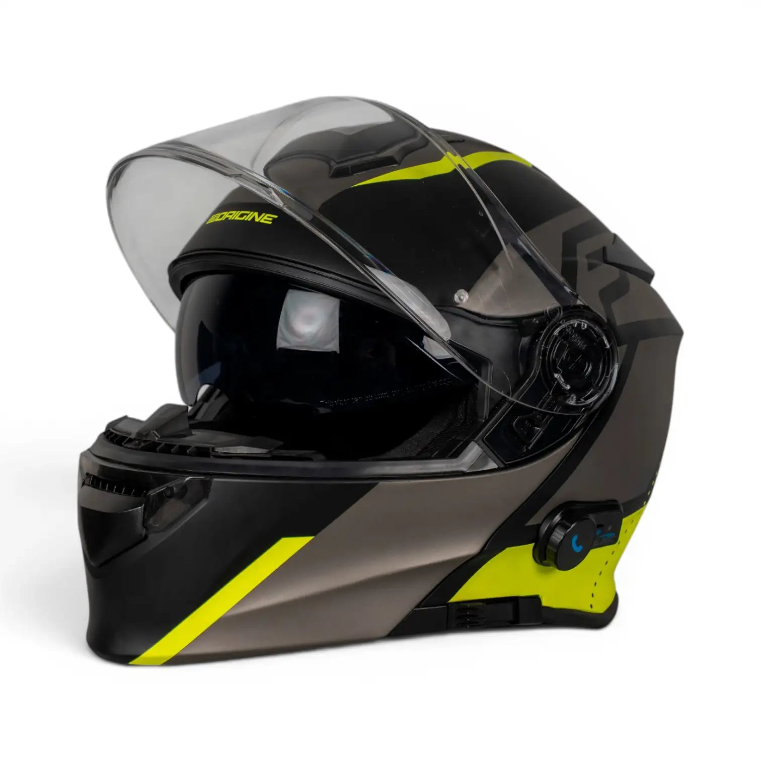 Origine Delta Bt Yellow Gray Black Açılır Kask