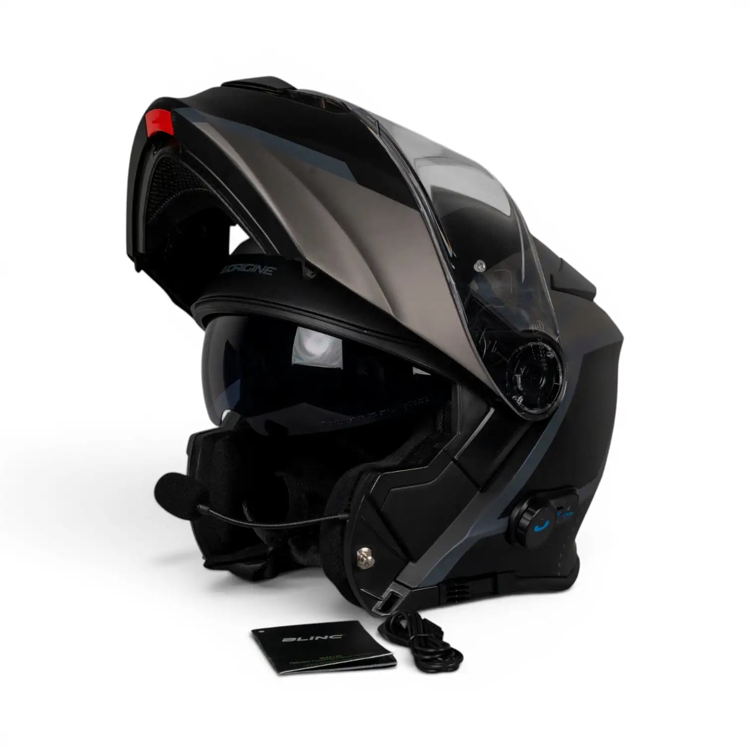 Origine Delta Bt Black Gray Açılır Kask