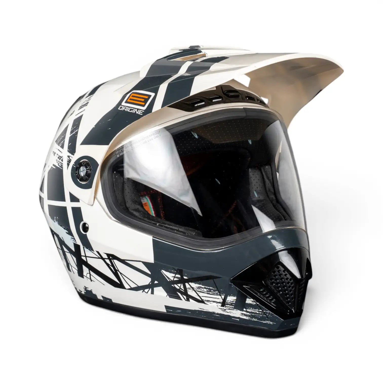 Origine Dakar White Black Kapalı Kask