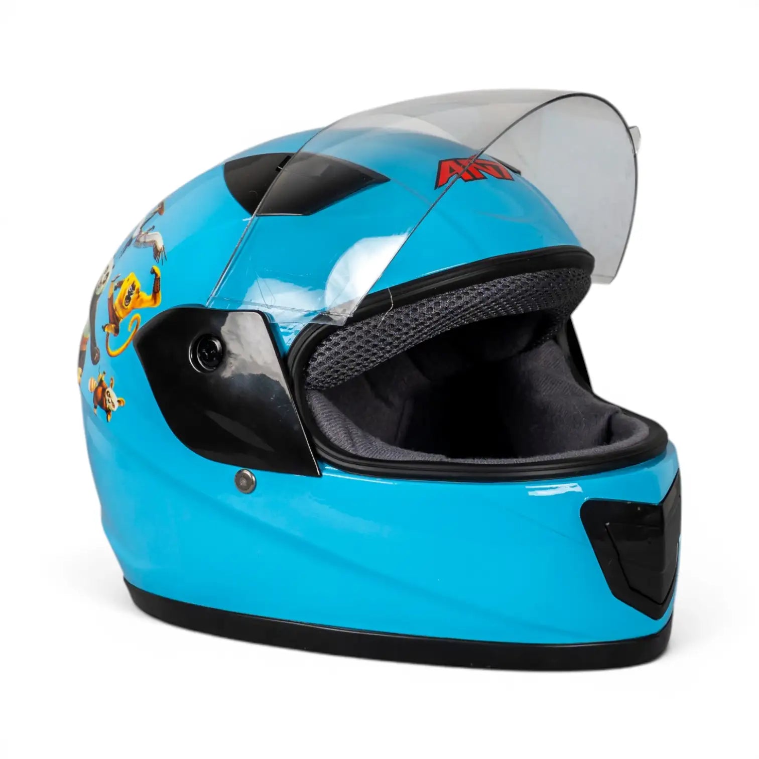Sw Helmets Kungfu Panda Turkuaz Çocuk Kaskı