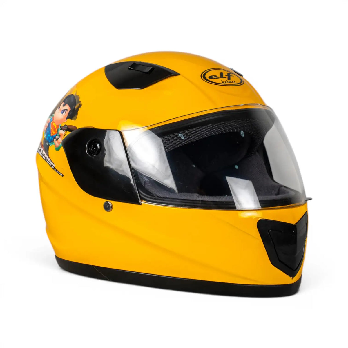 Sw Helmets Superman Sarı Çocuk Kaskı