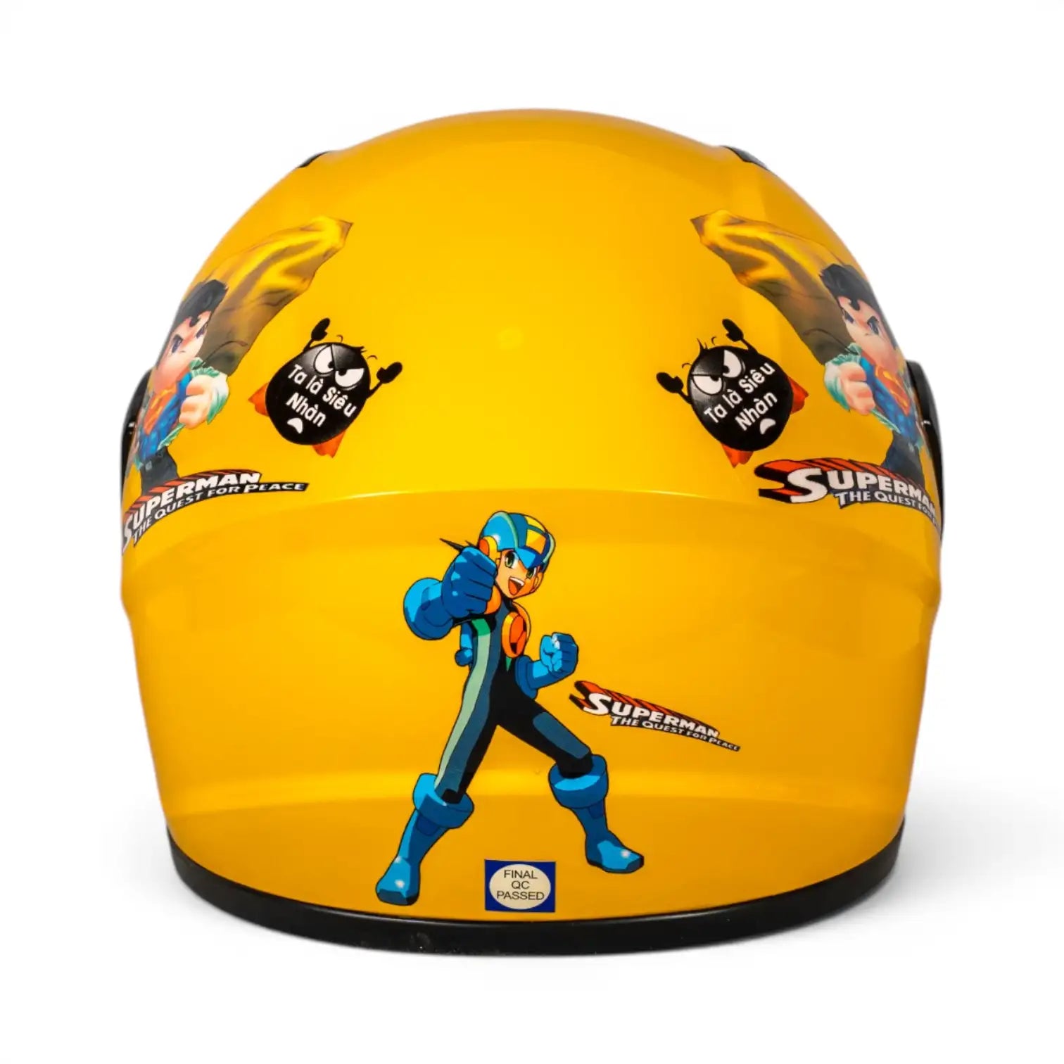 Sw Helmets Superman Sarı Çocuk Kaskı