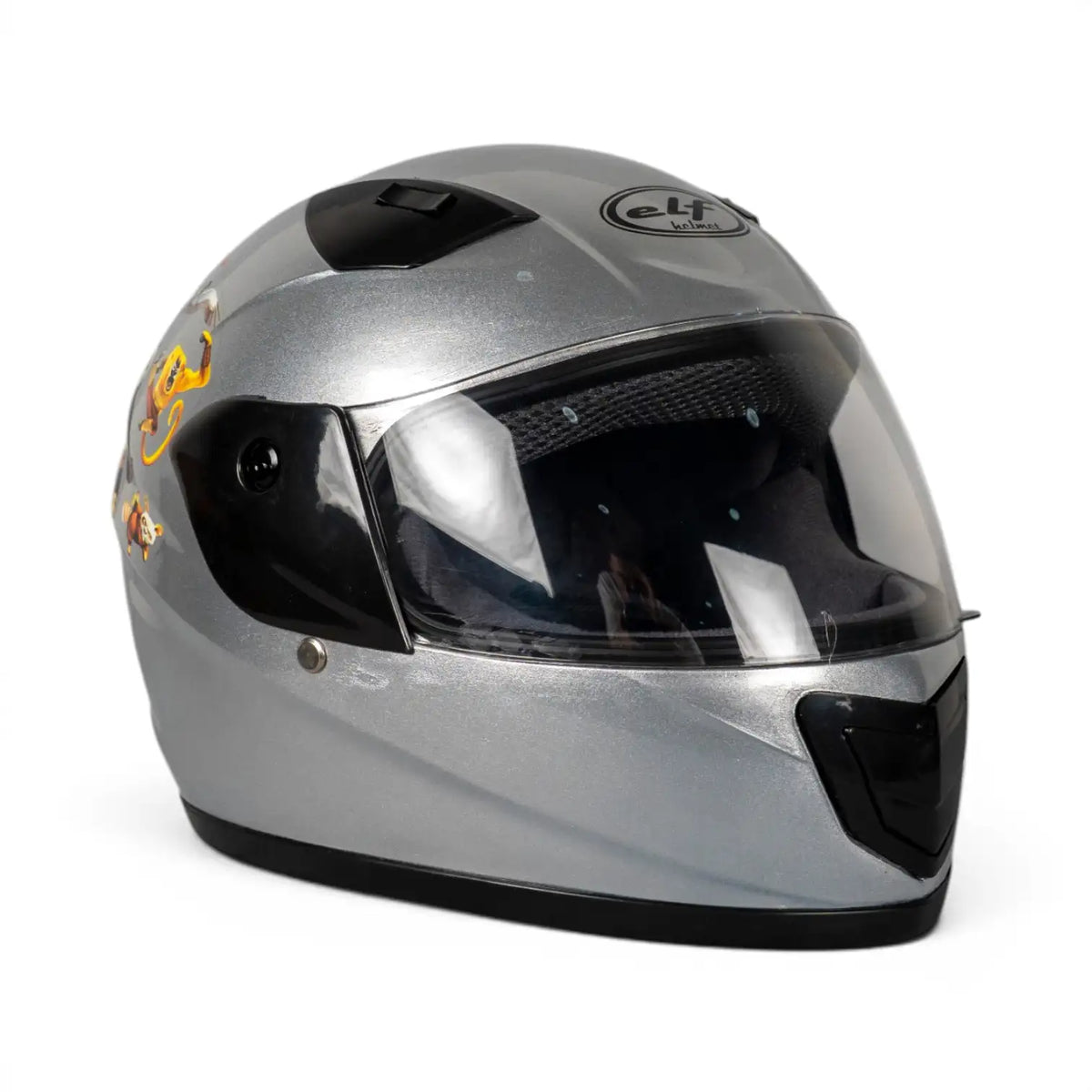 Sw Helmets Kungfu Panda Gri Çocuk Kaskı