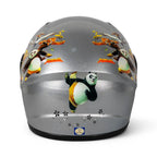 Sw Helmets Kungfu Panda Gri Çocuk Kaskı
