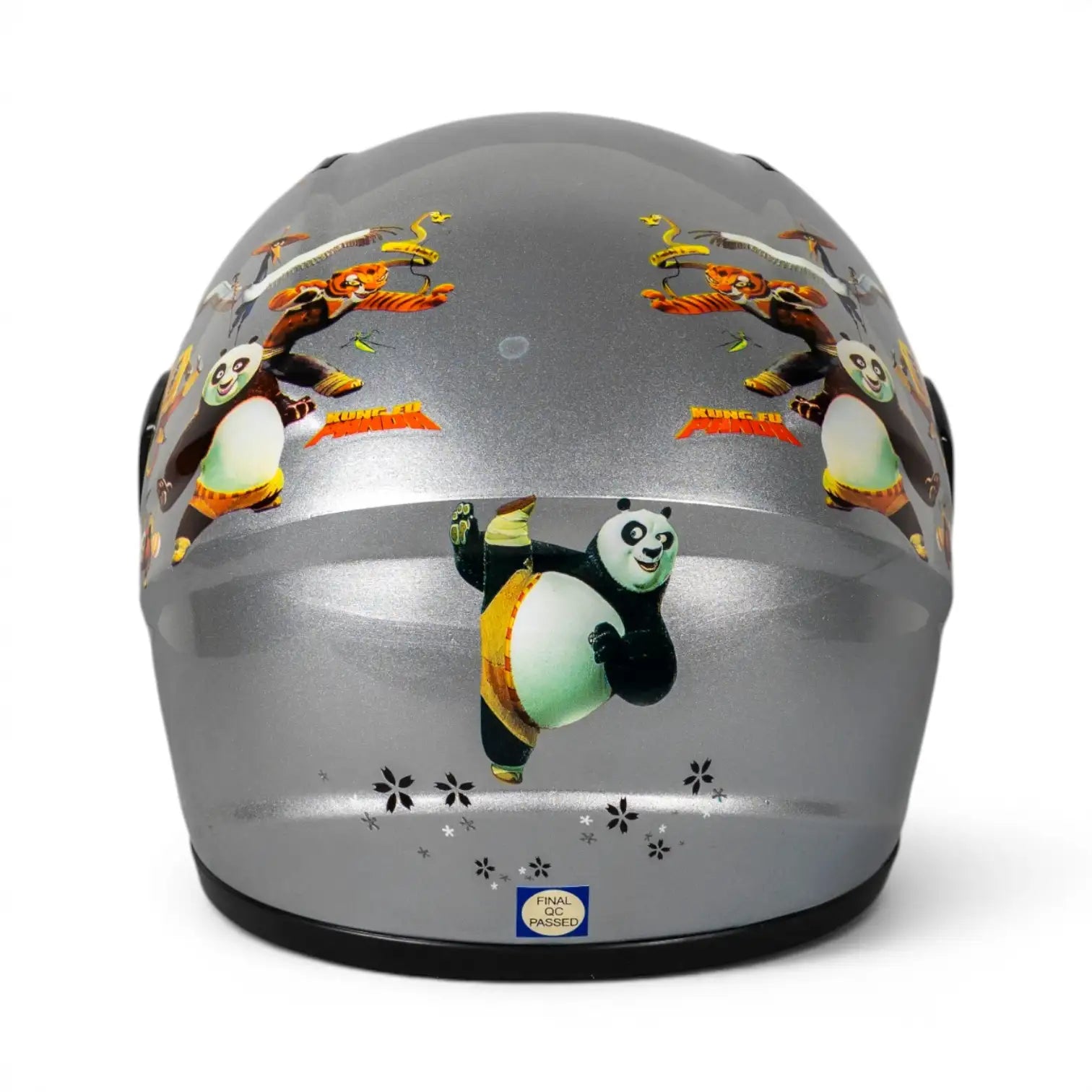 Sw Helmets Kungfu Panda Gri Çocuk Kaskı