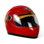 Mp Helmets Ayıcıklı Kırmızı Çocuk Kaskı