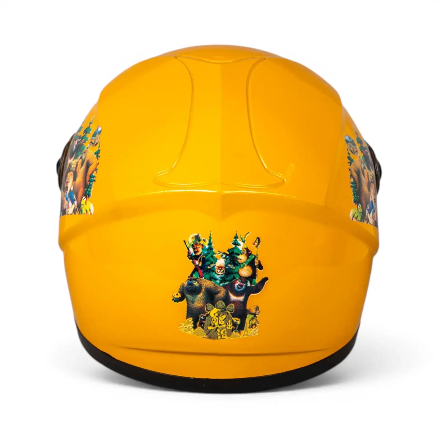 Mp Helmets Ayıcıklı Sarı Çocuk Kaskı