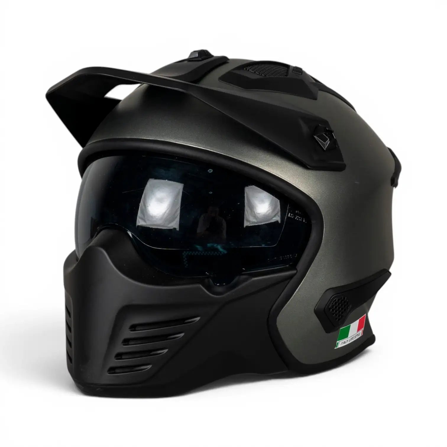 Sway Helmets Tokyo Matt Titanium Modüler Kask