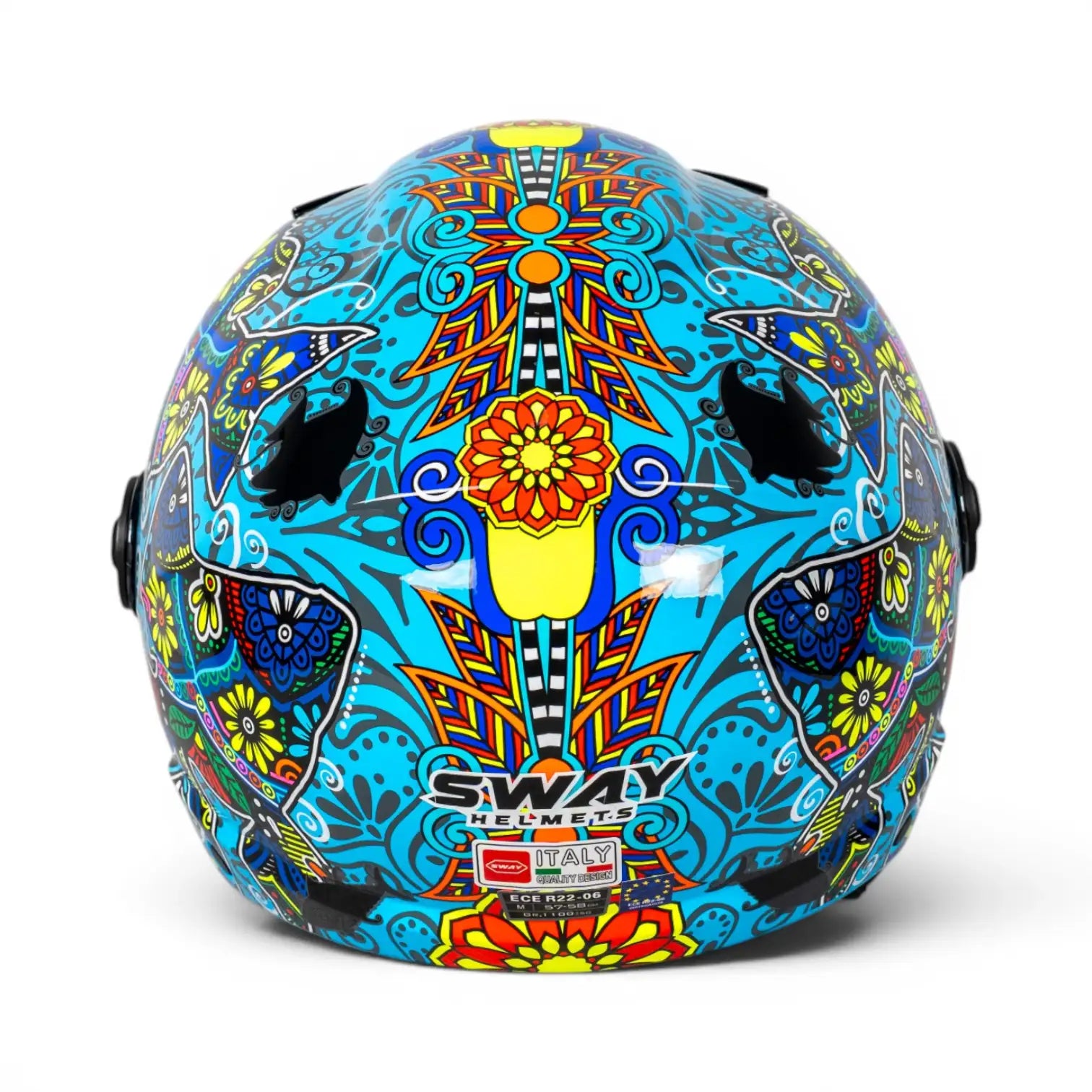 Sway Helmets Open Face Spring Blue Açık Kask