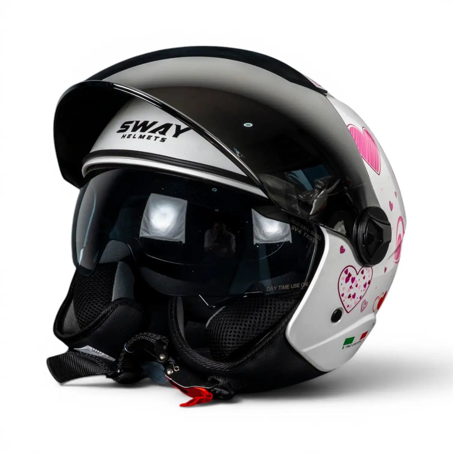 Sway Helmets Open Face Enjoy Heart Açık Kask