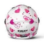 Sway Helmets Open Face Enjoy Heart Açık Kask