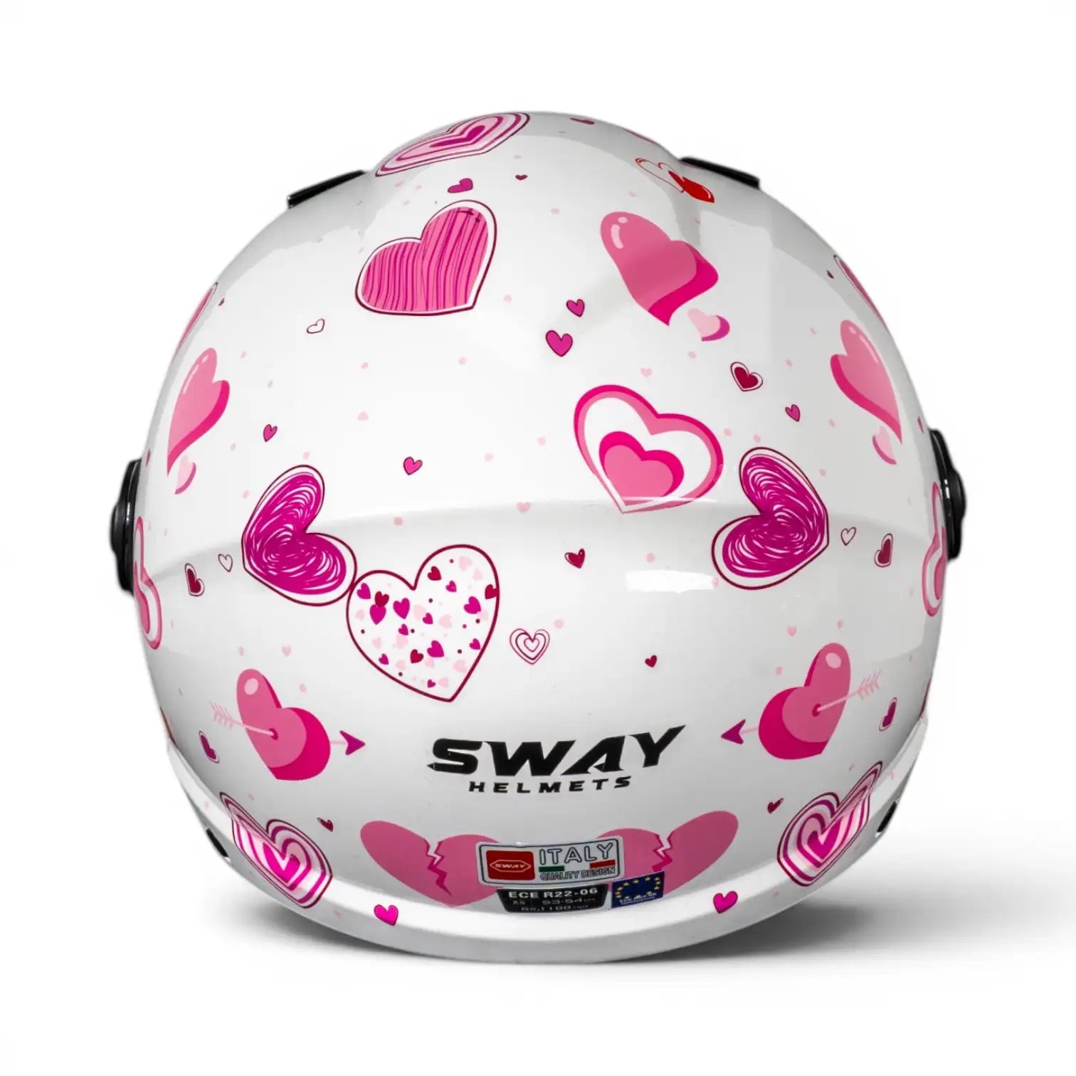 Sway Helmets Open Face Enjoy Heart Açık Kask