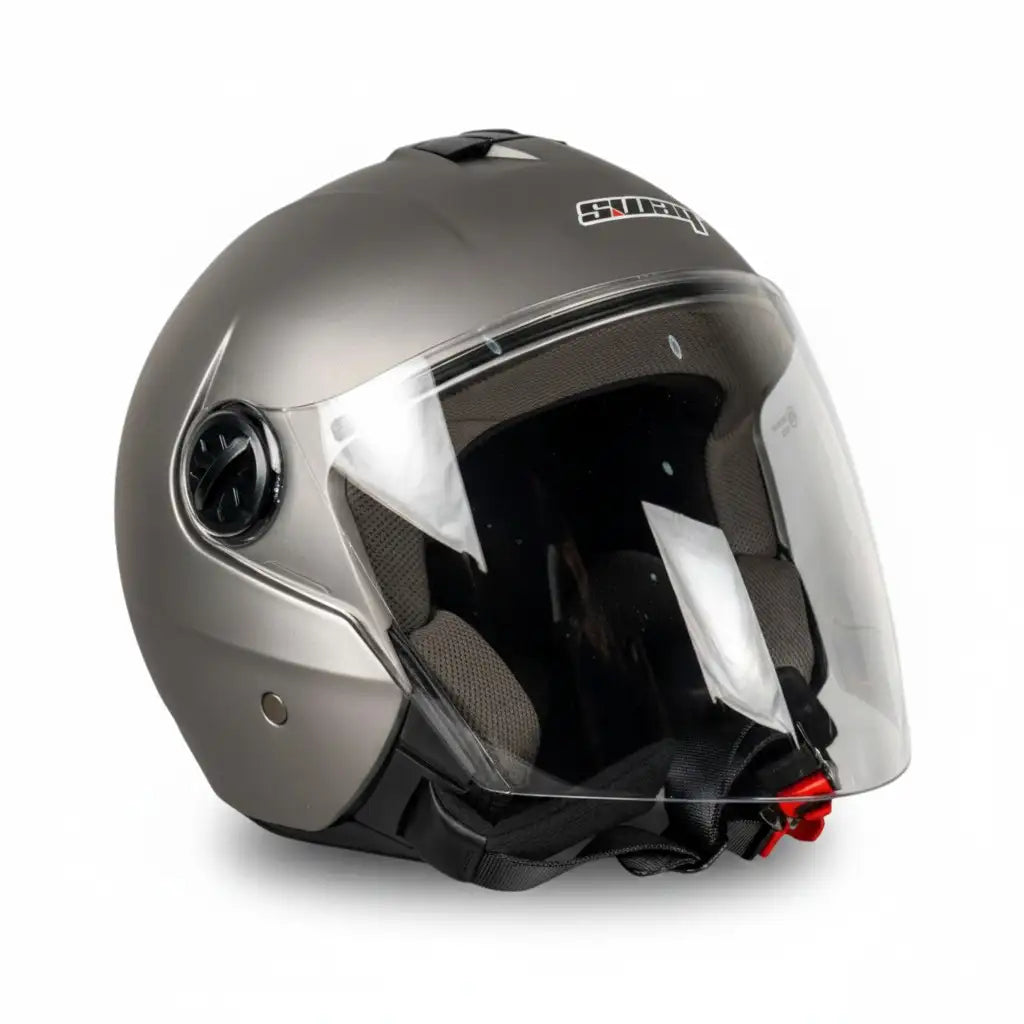 Sway Helmets Matt Gray Açık Kask
