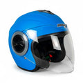 Sway Helmets Matt Open Blue Açık Kask