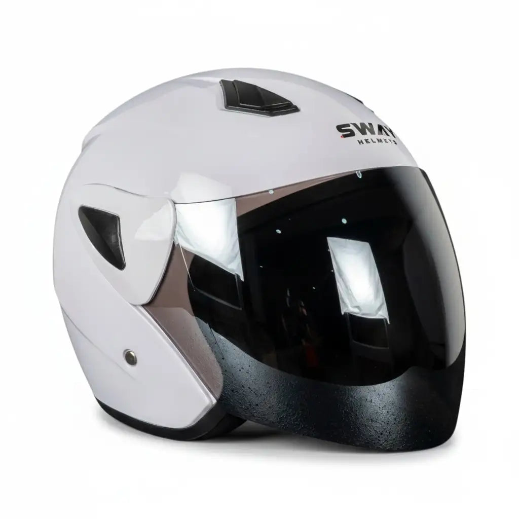 Sway Helmets Soild White Açık Kask