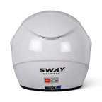 Sway Helmets Soild White Açık Kask