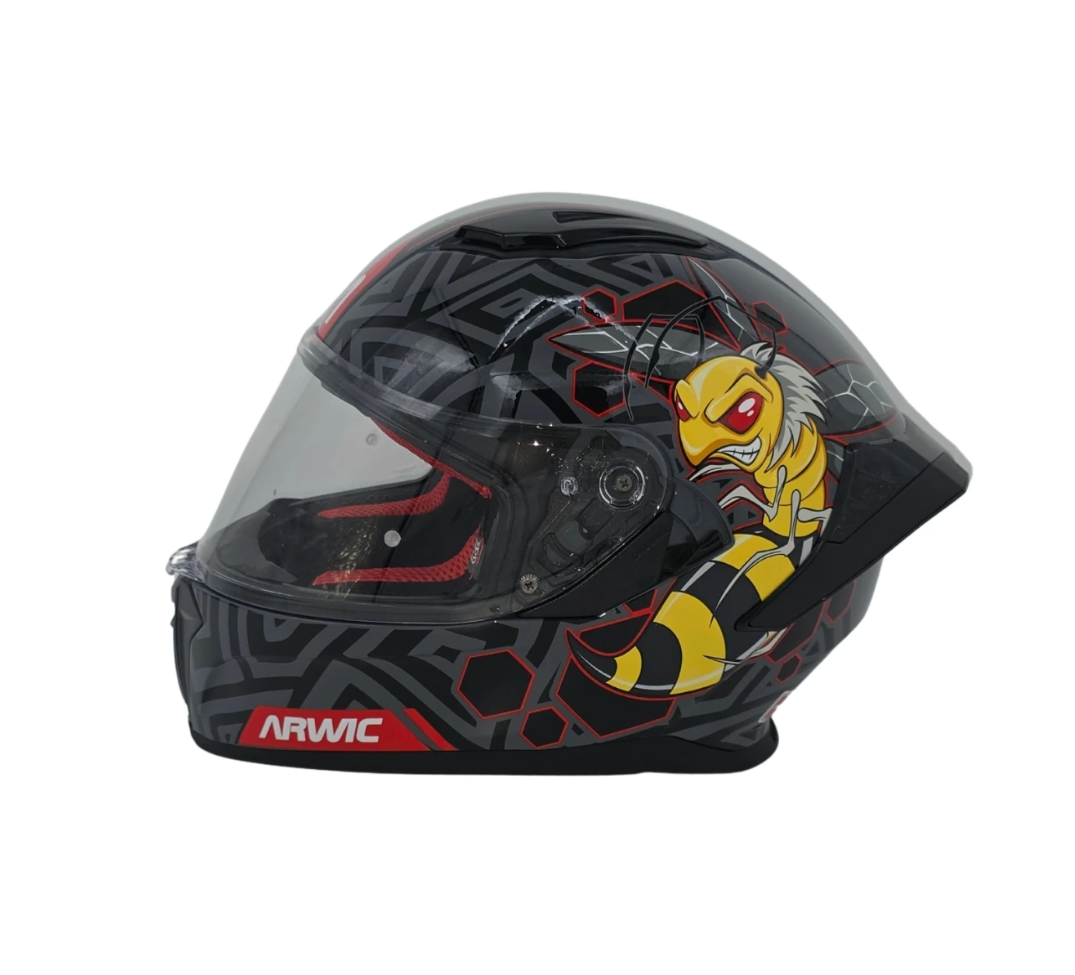 Arwic Çocuk Full Face Motosiklet Kaskı AR931 BEE Güneş Vizörlü ECE-R 22.06