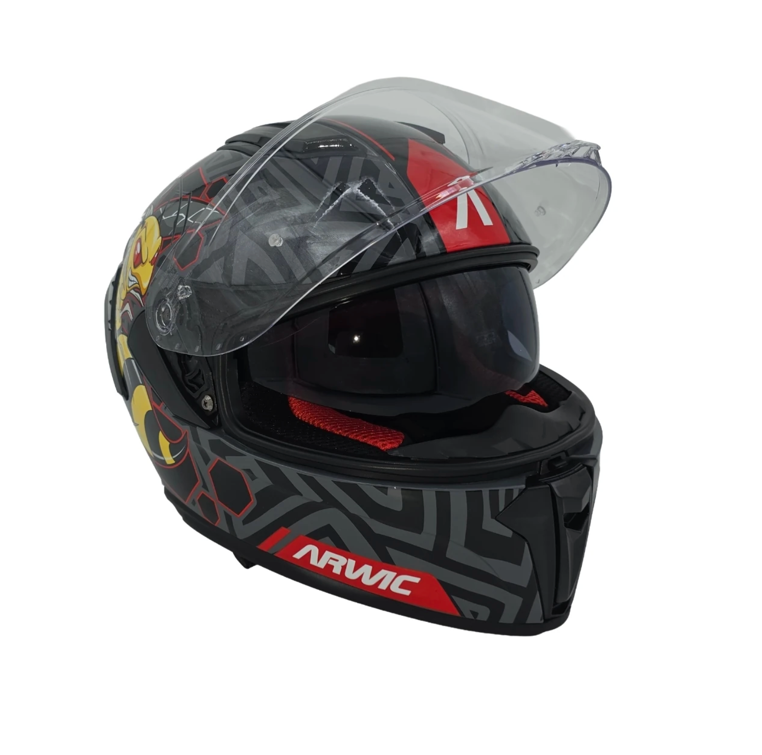 Arwic Çocuk Full Face Motosiklet Kaskı AR931 BEE Güneş Vizörlü ECE-R 22.06
