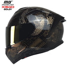 MTS X340 Goldy Full Face Motosiklet Kaskı