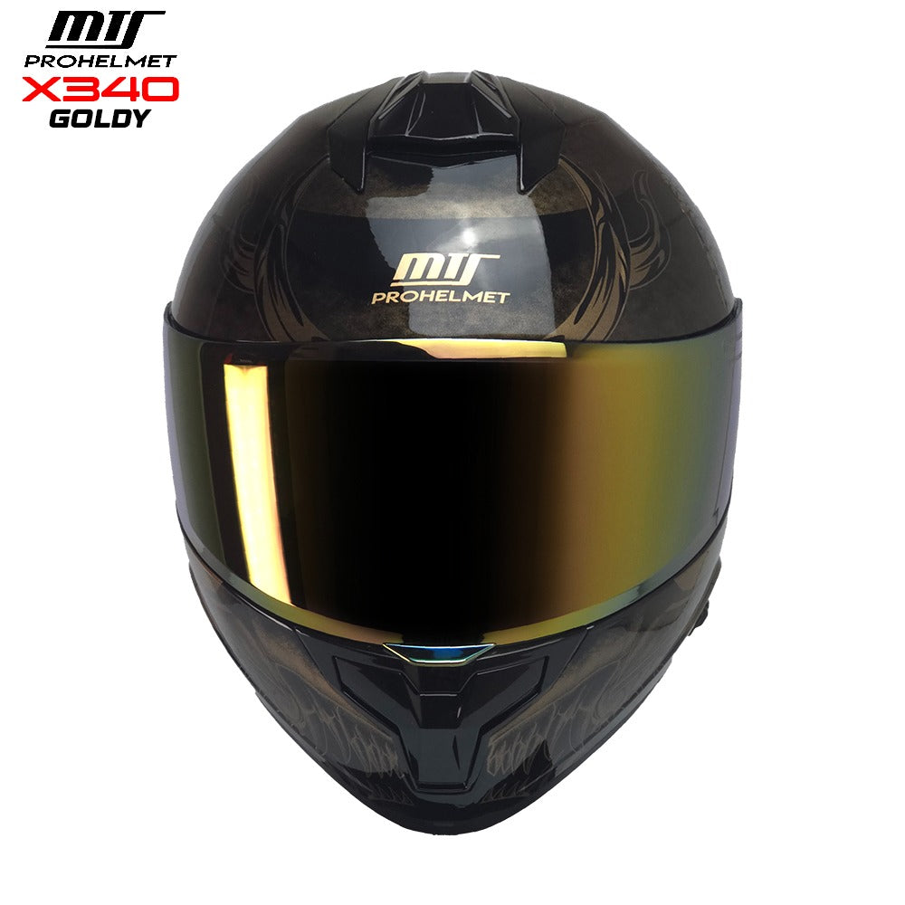 MTS X340 Goldy Full Face Motosiklet Kaskı