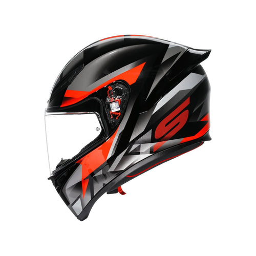 AGV K1 S Fastlap Black Grey Red Full Face Motosiklet Kaskı