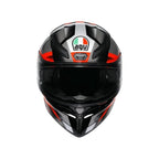 AGV K1 S Fastlap Black Grey Red Full Face Motosiklet Kaskı