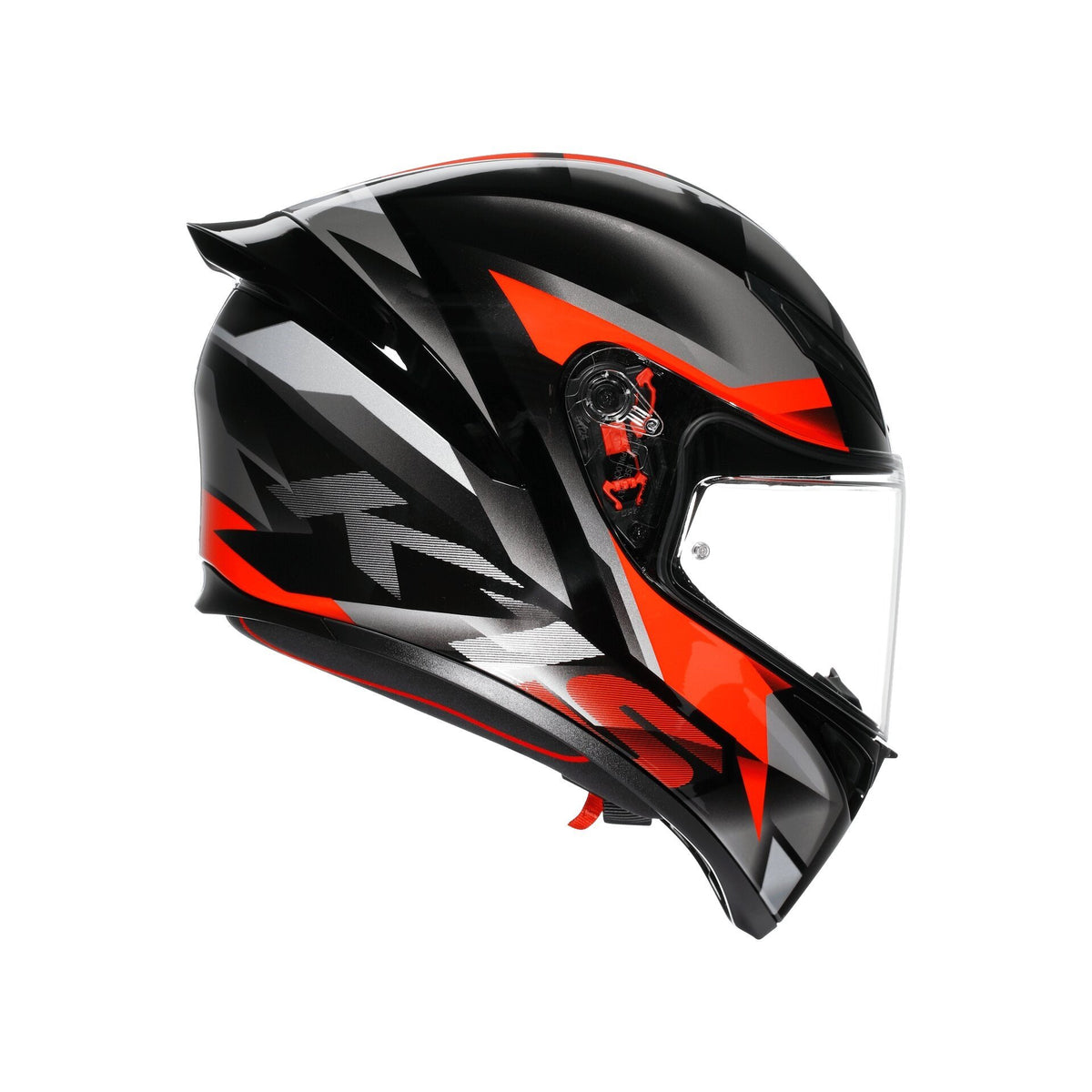 AGV K1 S Fastlap Black Grey Red Full Face Motosiklet Kaskı