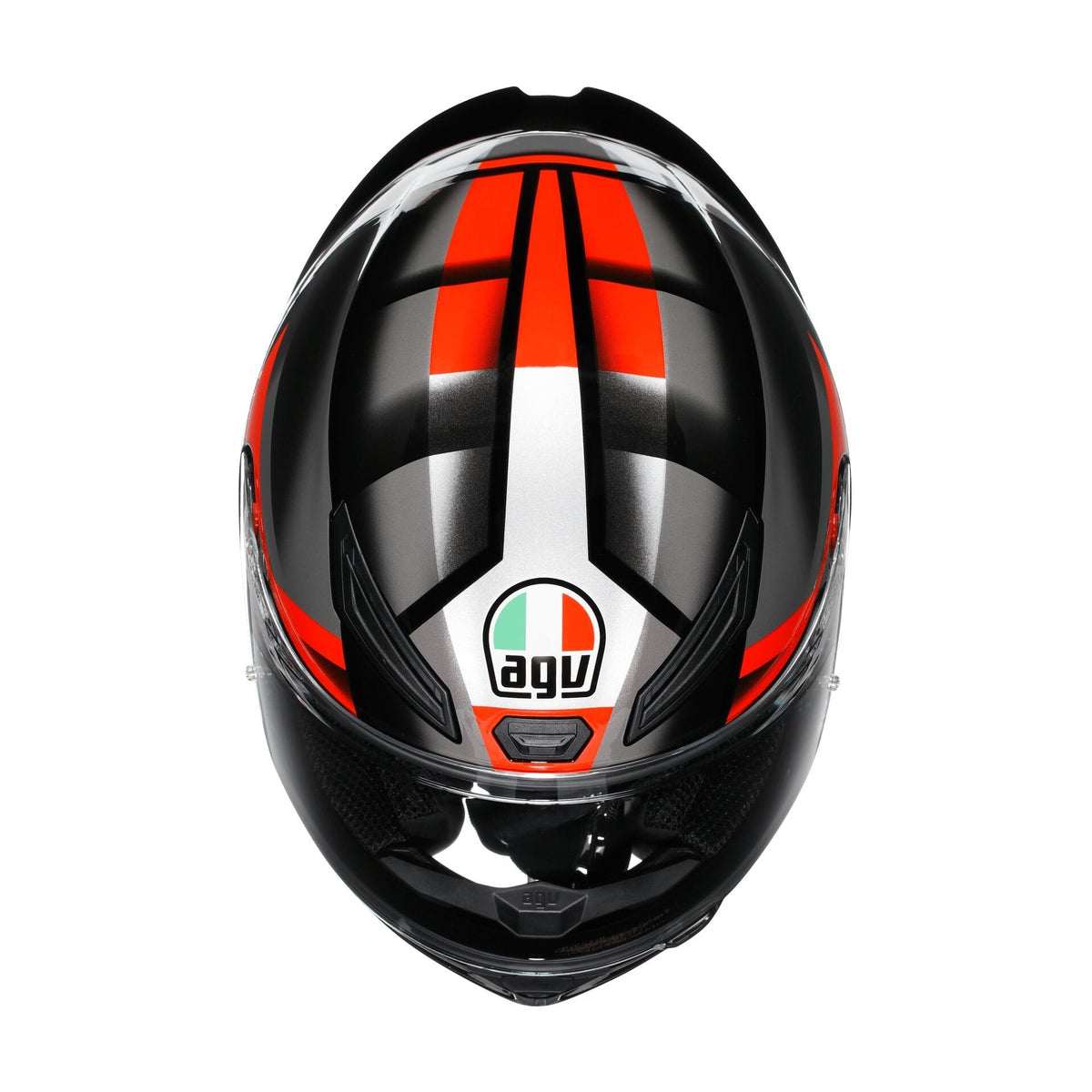 AGV K1 S Fastlap Black Grey Red Full Face Motosiklet Kaskı