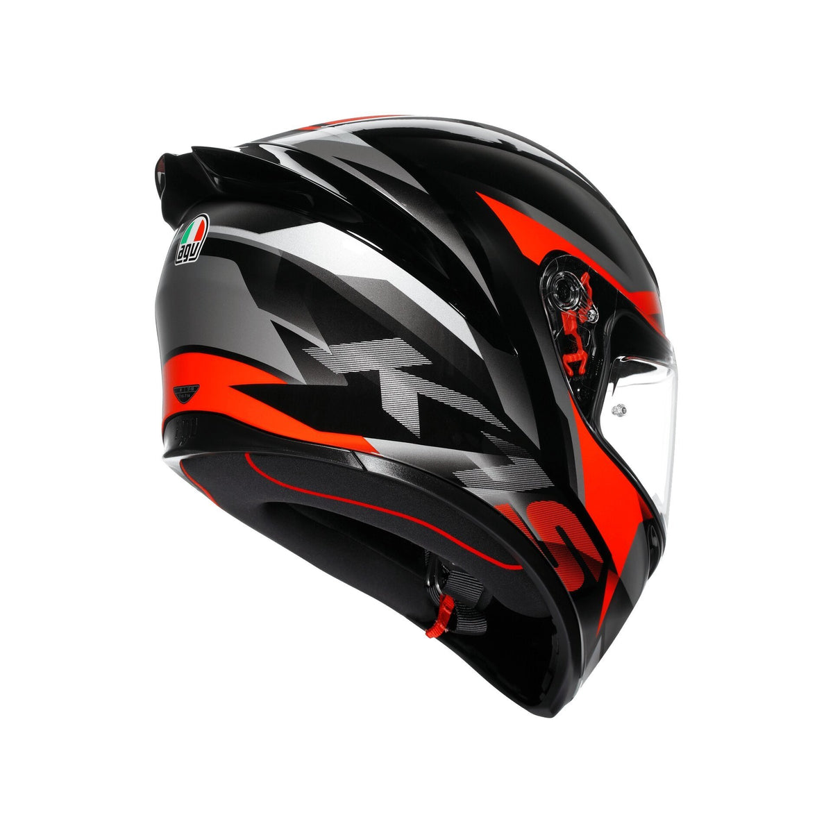 AGV K1 S Fastlap Black Grey Red Full Face Motosiklet Kaskı