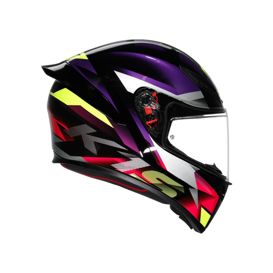AGV K1 S Fastlap Black Purple Pink Full Face Motosiklet Kaskı