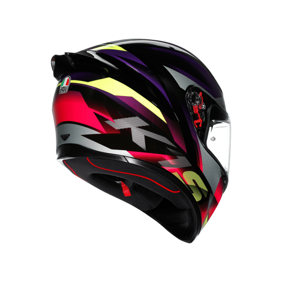 AGV K1 S Fastlap Black Purple Pink Full Face Motosiklet Kaskı