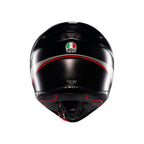AGV K1 S Lap Matt Black Grey Red Full Face Motosiklet Kaskı