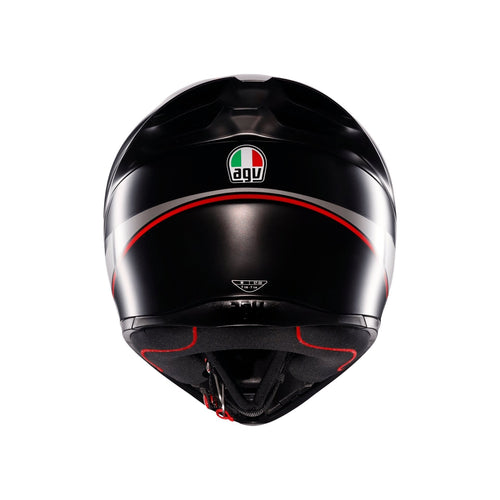 AGV K1 S Lap Matt Black Grey Red Full Face Motosiklet Kaskı