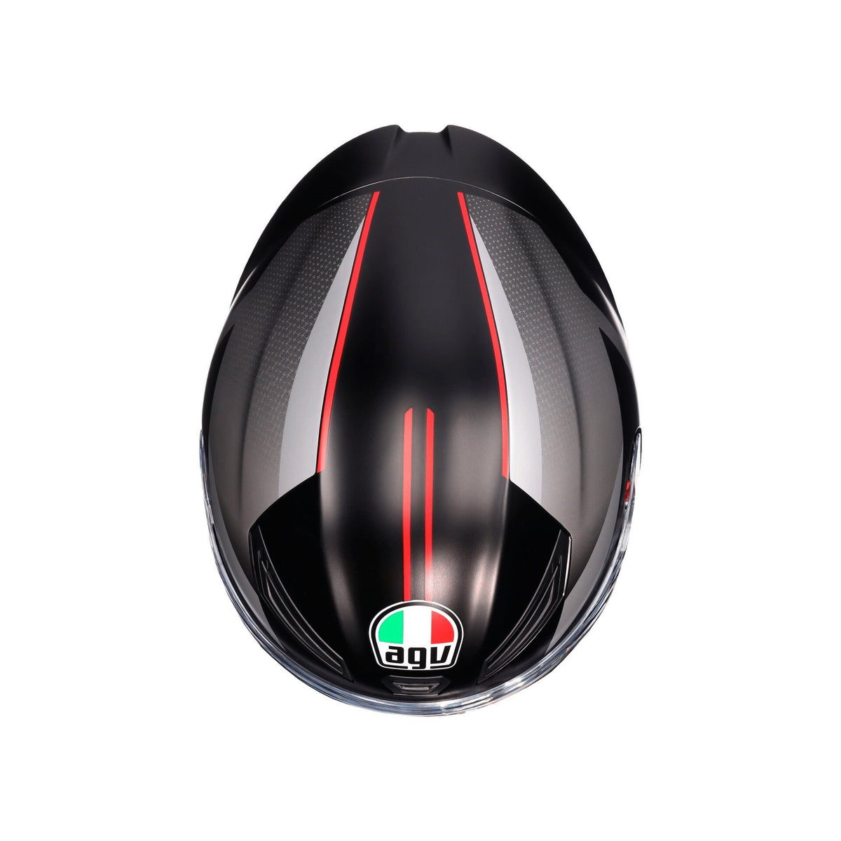 AGV K1 S Lap Matt Black Grey Red Full Face Motosiklet Kaskı