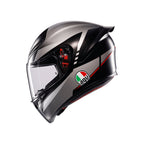 AGV K1 S Lap Matt Black Grey Red Full Face Motosiklet Kaskı