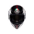 AGV K1 S Lap Matt Black Grey Red Full Face Motosiklet Kaskı